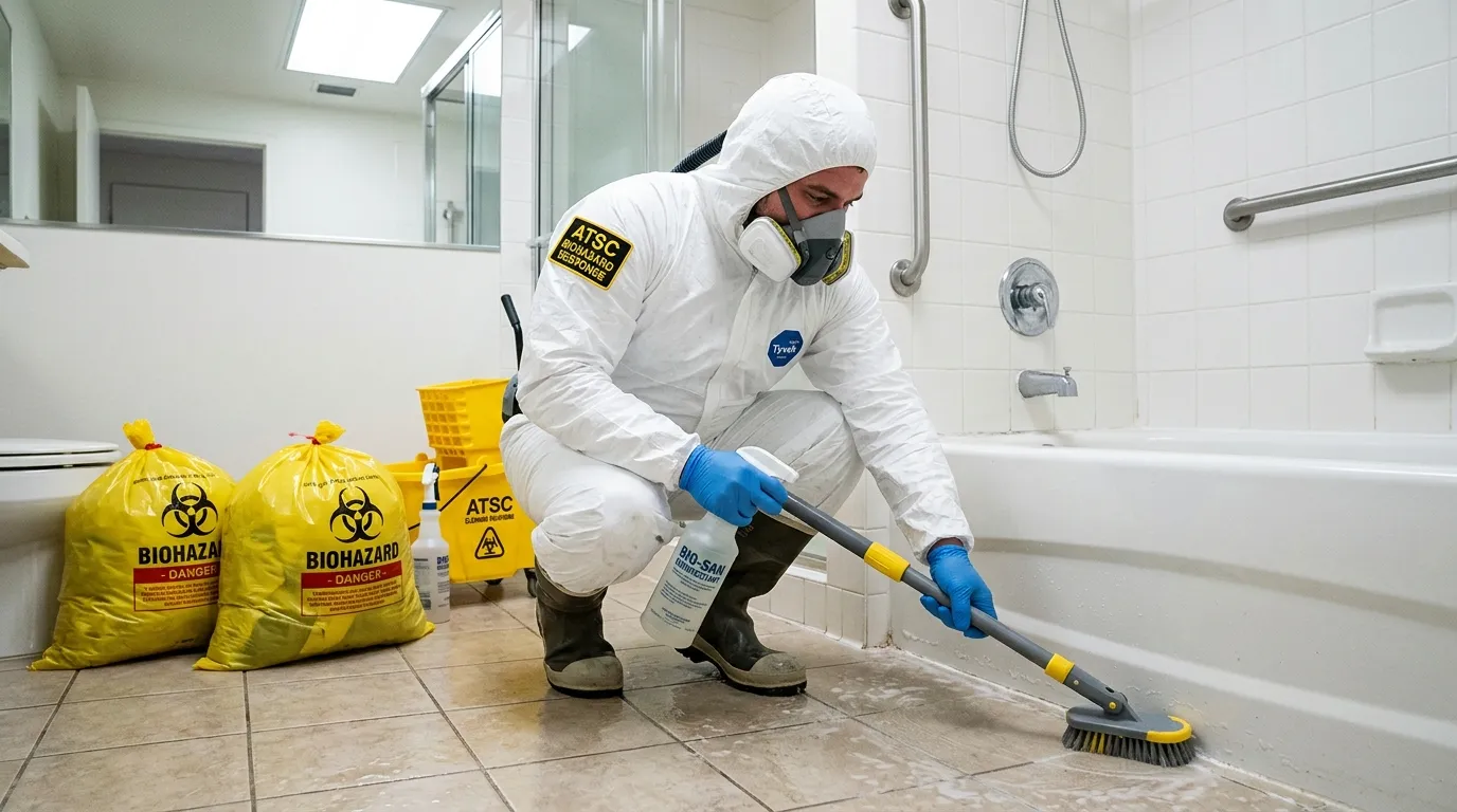 Decontamination equipment deployed for Blood Cleanup in Austell